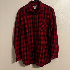 Carhartt Red and Black Casual Button Down Shirt